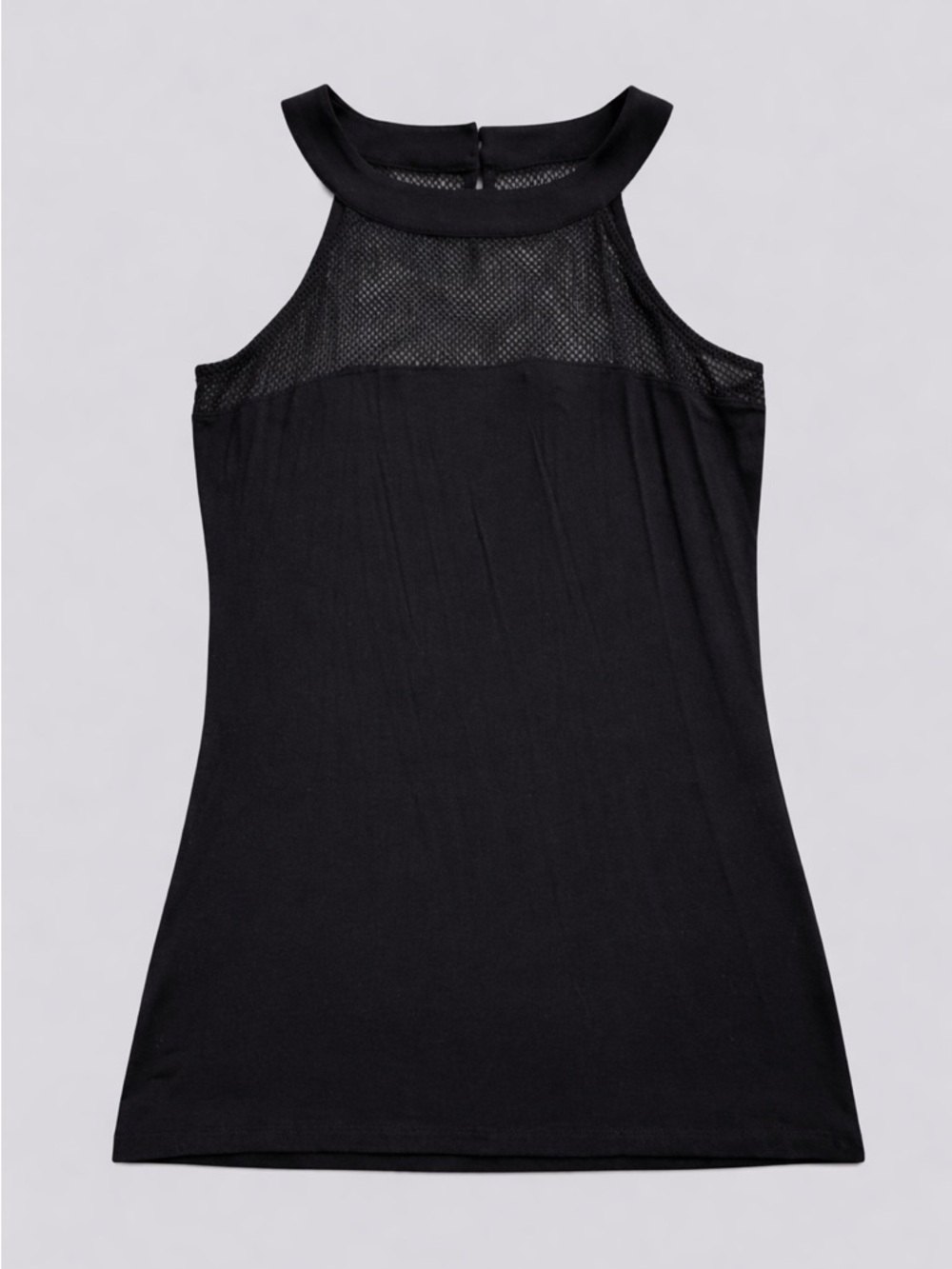 INC Black Mesh Sleeveless Tank Top NWT - Picture 3 of 8